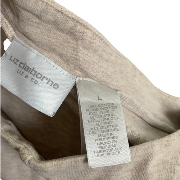 Liz Claiborne | Vintage Long Sleeve Crop Top Large Embroidered - Picture 4 of 9